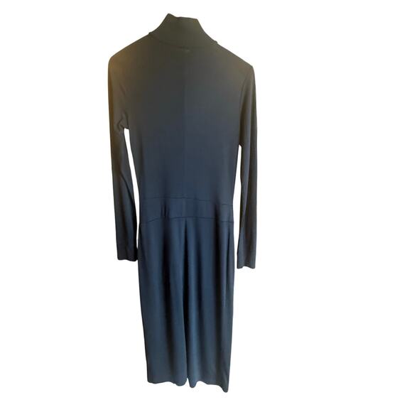 Rag and Bone Shaw Draped Midi Dress Black Size XS - Picture 5 of 8